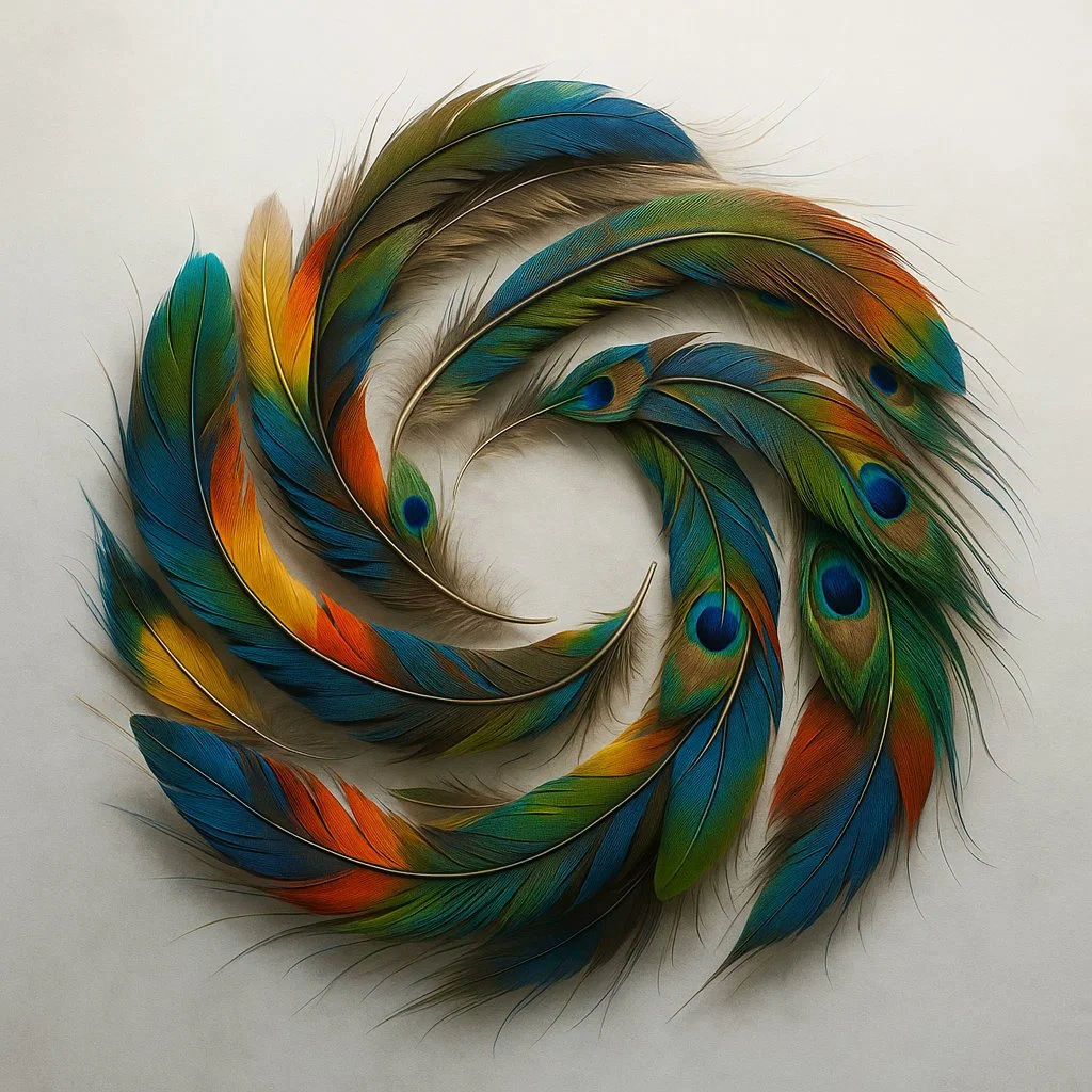 Bird Feathers Made into LOGO