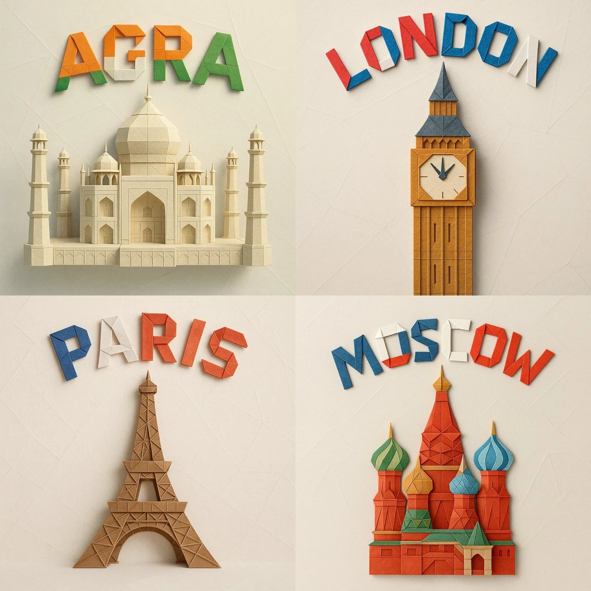 Exquisite Paper Art Origami Model